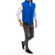 Vīriešu zila stepēta veste Lider Vestes