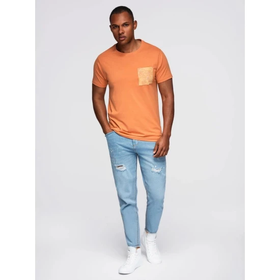 Oranžs vīriešu T-krekls David T-krekls