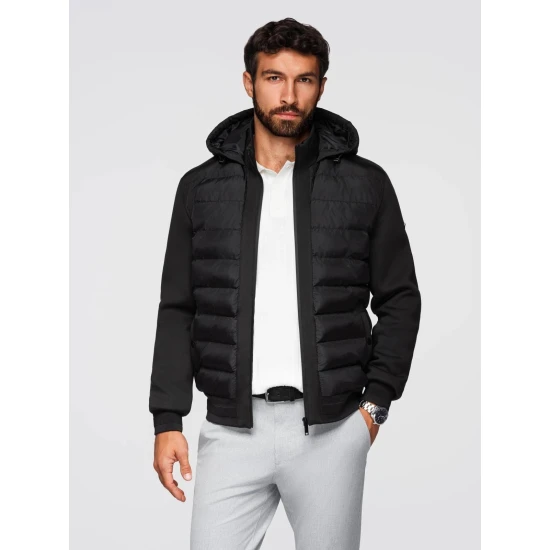 Vīriešu melna jaka Marly Vīriešu jakas un mēteļi