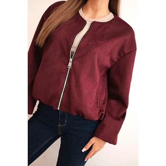 Women's burgundy jacket Skaiv Women's jackets
