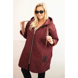Sieviešu bordo krāsas jaka Hope