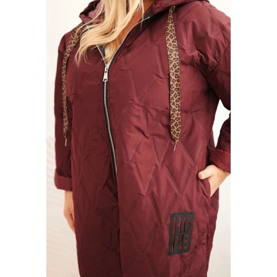 Sieviešu bordo krāsas jaka Hope Sieviešu jakas