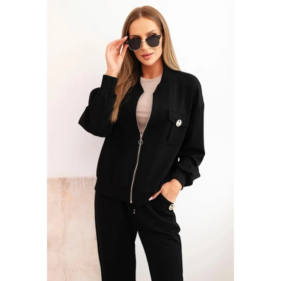 Sieviešu melns komplekts Marbel Sieviešu uzvalki