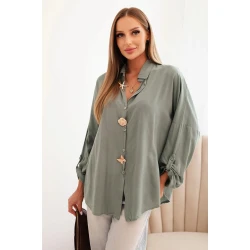 Sieviešu haki krekls Lens