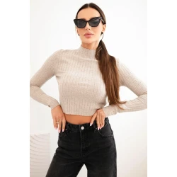 Sieviešu blūze brūnā krāsā Belin