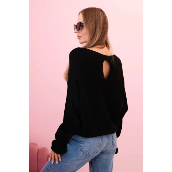 Sieviešu melns kardigāns Aidina Sieviešu džemperi