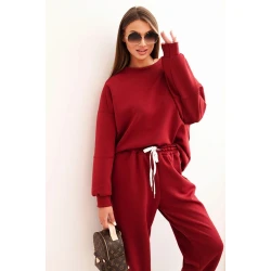 Sieviešu bordo krāsas ikdienas komplekts Isabel