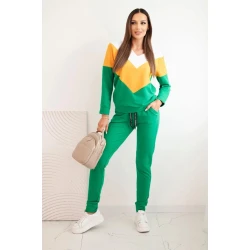 Sieviešu zaļš brīvā laika kostīms Dinan