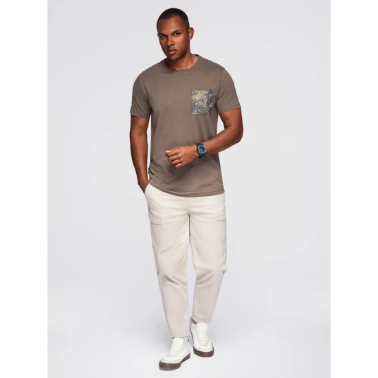 Vīriešu haki krekls David T-krekls