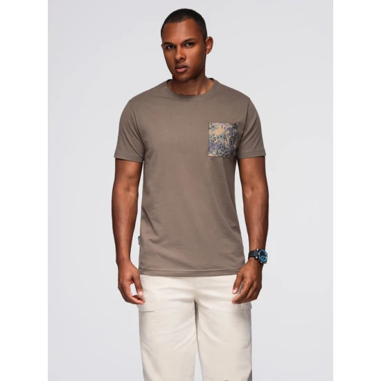 Vīriešu haki krekls David T-krekls