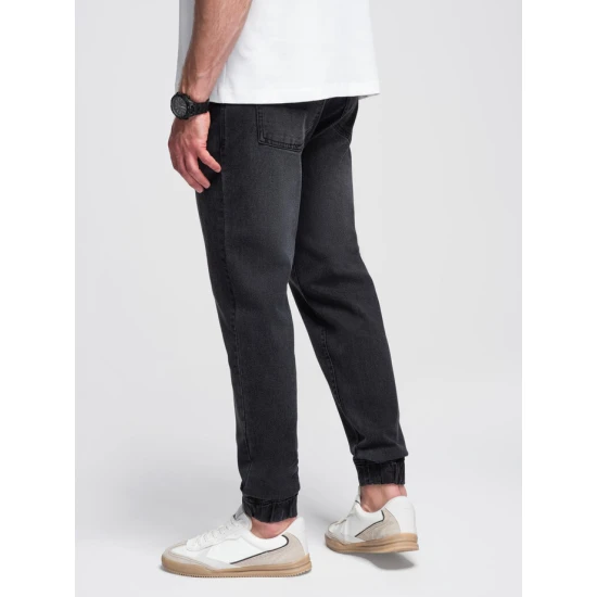 Vīriešu melni džinsi Kone Džinsi un džogeri