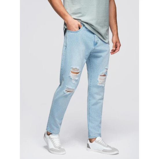 Vīriešu gaiši zili džinsi Grozs Džinsi un džogeri