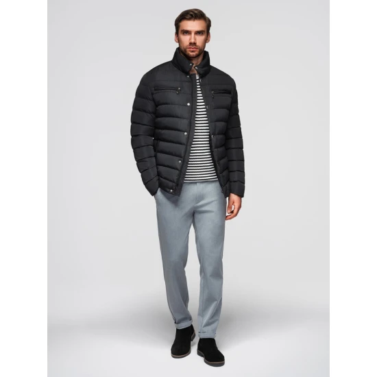 Vīriešu melna jaka Olten Vīriešu jakas un mēteļi