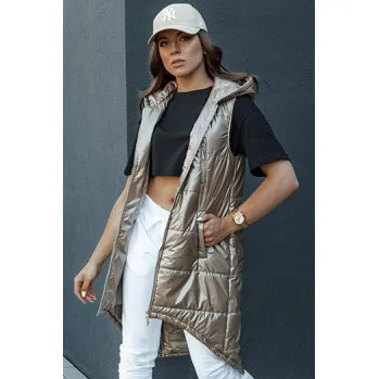 Sieviešu brūna gara veste Meris Sieviešu vestes