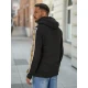Vīriešu melns džemperis Rings Džemperi ar kapuci