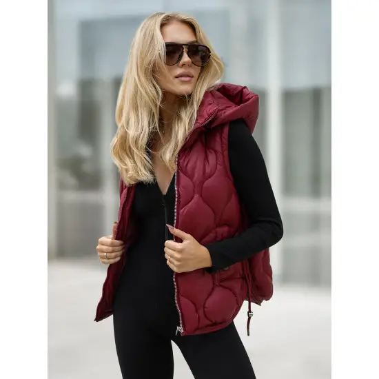 Sieviešu bordo krāsas veste Lyra Sieviešu vestes