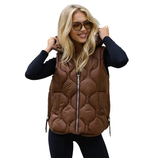 Sieviešu brūna veste Lyra Sieviešu vestes