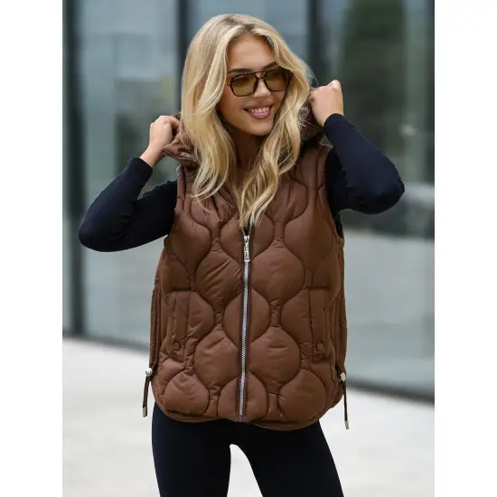Sieviešu brūna veste Lyra Sieviešu vestes