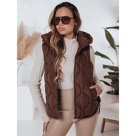 Sieviešu brūna veste Jener Sieviešu vestes