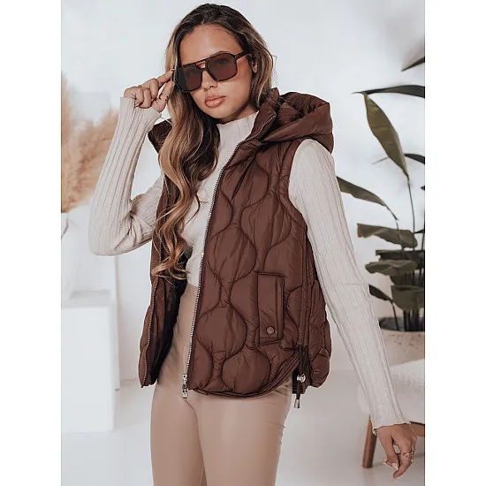 Sieviešu brūna veste Jener Sieviešu vestes
