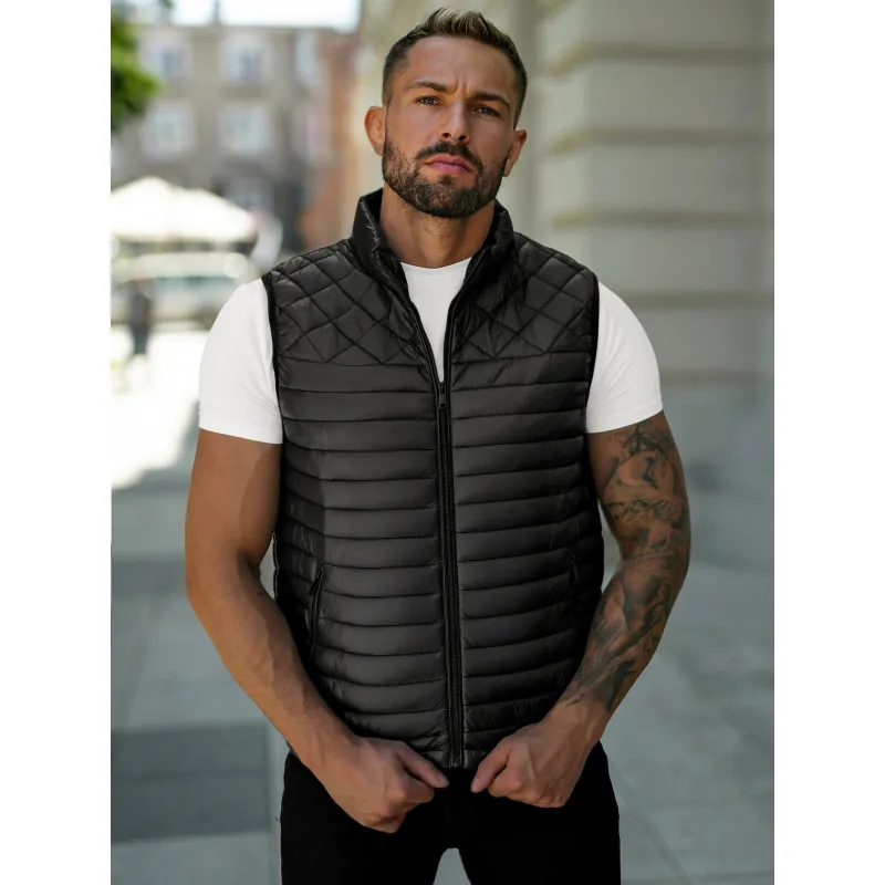 Vīriešu melna veste Kanor Vestes