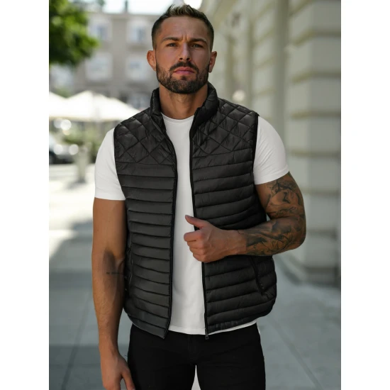 Vīriešu melna veste Kanor Vestes