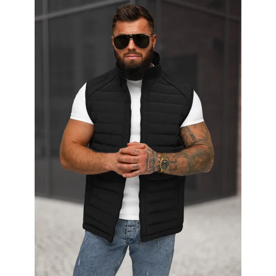 Vīriešu melna veste Merlin Vestes