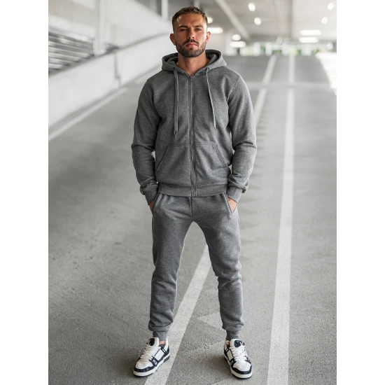 Tumši pelēks vīriešu sporta tērps Pazar AX0379