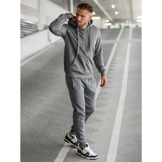 Tumši pelēks vīriešu sporta tērps Pazar AX0379