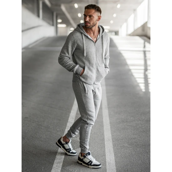 Pelēks vīriešu treniņtērps Pazar Sporta tērpi