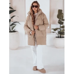 Sieviešu stepēta brūna jaka Letis