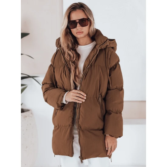 Sieviešu stepēta brūna jaka Letis Sieviešu jakas