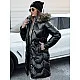 Women's black jacket with brown fur Elec Women's jackets