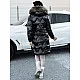 Women's black jacket with brown fur Elec Women's jackets