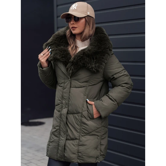 Sieviešu haki krāsas ziemas jaka Niki Sieviešu jakas