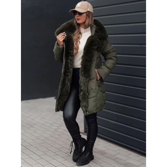 Sieviešu haki krāsas ziemas jaka Niki Sieviešu jakas