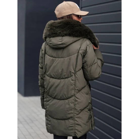 Sieviešu haki krāsas ziemas jaka Niki Sieviešu jakas