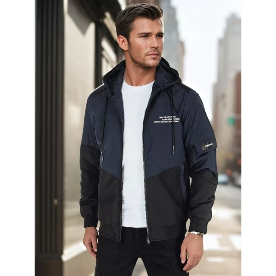 Vīriešu tumši zila jaka Mask Rudens/Pavasaris