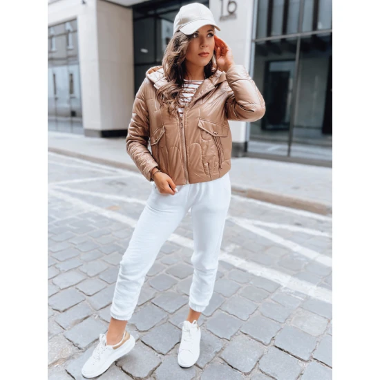 Sieviešu brūna vilnas jaka Sieviešu jakas