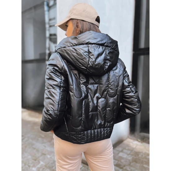 Sieviešu melna vilnas jaka Sieviešu jakas