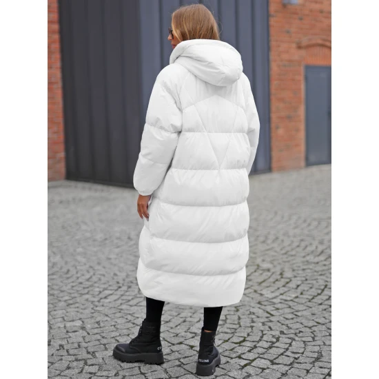 Sieviešu balts mētelis Izabel JS/5M3163/281Z