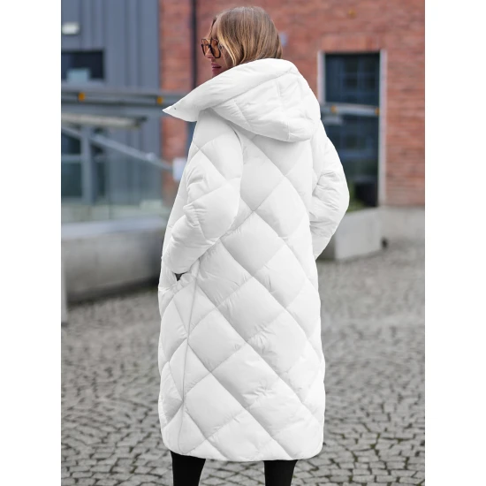 Balta sieviešu stepēta ziemas jaka Coco JS/5M3173/281