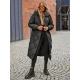 Melna sieviešu stepēta ziemas jaka Coco JS/5M3173/392