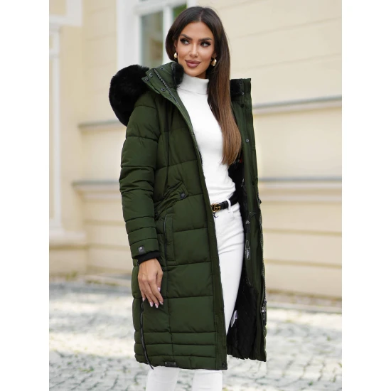 Sieviešu garā zaļā ziemas jaka Marni Sieviešu jakas