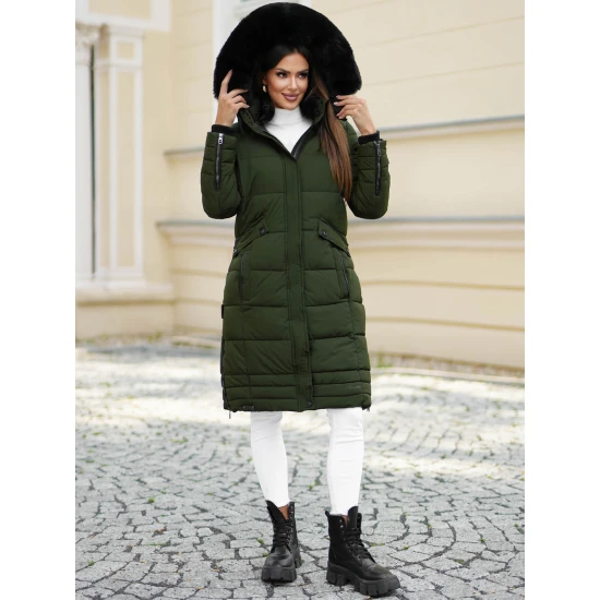 Sieviešu garā zaļā ziemas jaka Marni Sieviešu jakas