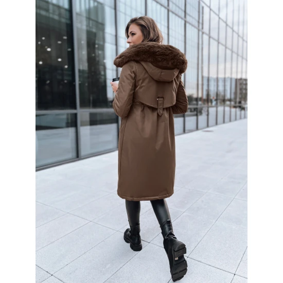 Sieviešu brūna garā jaka Juste