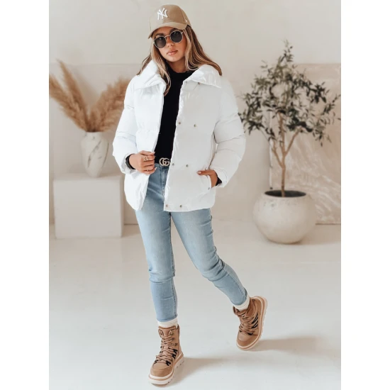 Sieviešu ziemas jaka baltā krāsā Lari Sieviešu jakas