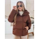 Sieviešu ziemas jaka tumši brūnā krāsā Lari Jakas