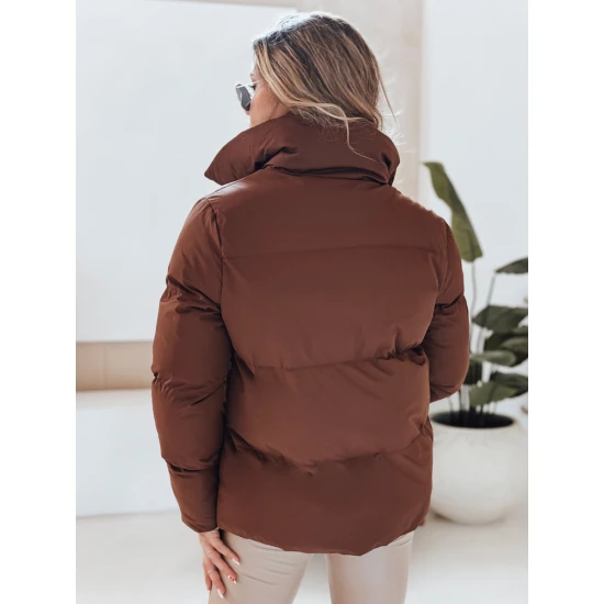 Sieviešu ziemas jaka tumši brūnā krāsā Lari Jakas