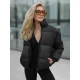 Sieviešu melna ziemas jaka Pensil Sieviešu jakas